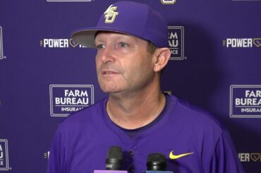 LSU Jay Johnson Game 1 WIN over Sacramento St. postgame