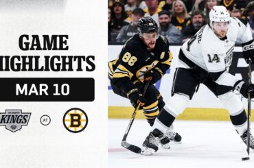 HIGHLIGHTS: LA Kings at Boston Bruins | 03.10.26 at BOS