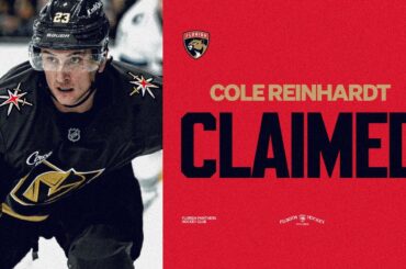 Florida panthers have claimed left winger Cole Reinhardt from waivers