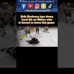 #Penguins Karlsson delivers hard hit on #Hurricanes Ehlers, who leaves the game #NHL #hockey #fyp