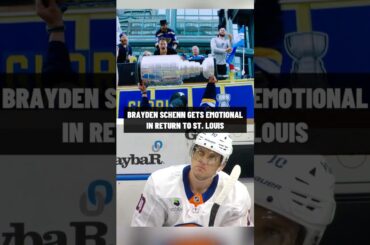 Brayden Schenn gets emotional during tribute in return to STL