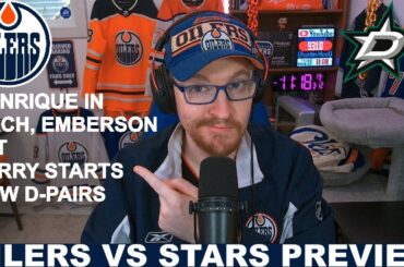 Pre-Game Report: Edmonton Oilers vs Dallas Stars