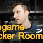 Alex Steeves speaks with media after morning skate on Thursday