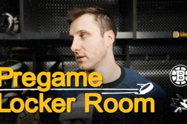 Alex Steeves speaks with media after morning skate on Thursday