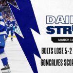 Gage Goncalves Scores in Return To The Lineup but Lightning Lose 5-2 to Columbus