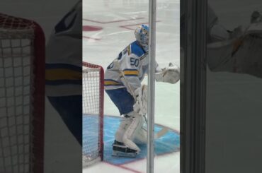Binnington pad strapping 🫡 #goaliegearsnob #stlouisblues #jordanbinnington #truegoalie