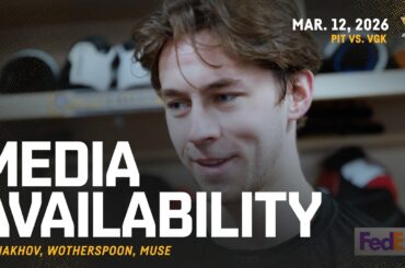 Chinakhov, Wotherspoon, Muse Media Availability (3.12.26) | Pittsburgh Penguins