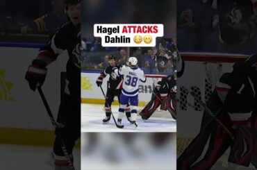 Hagel LOSES IT on Dahlin 😳👊 #nhl #hockey #sabres
