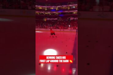 Benning takes his first lap around the barn 👏