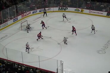 Jake Leschyshyn of the Rochester Americans scores vs. the Laval Rocket 3/6/26