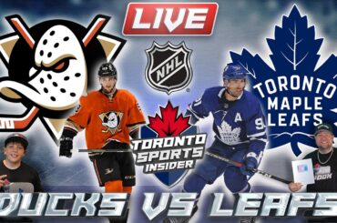 Anaheim Ducks vs Toronto Maple Leafs LIVE 🔴 | NHL LIVE Stream Reaction & Play By Play