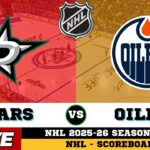 🔴LIVE : Edmonton Oilers Vs Dallas Stars | NHL 2026 | NHL Live SCOREBOARD