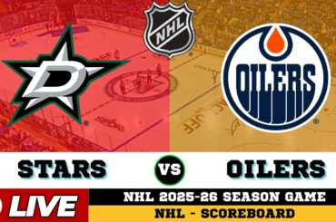 🔴LIVE : Edmonton Oilers Vs Dallas Stars | NHL 2026 | NHL Live SCOREBOARD