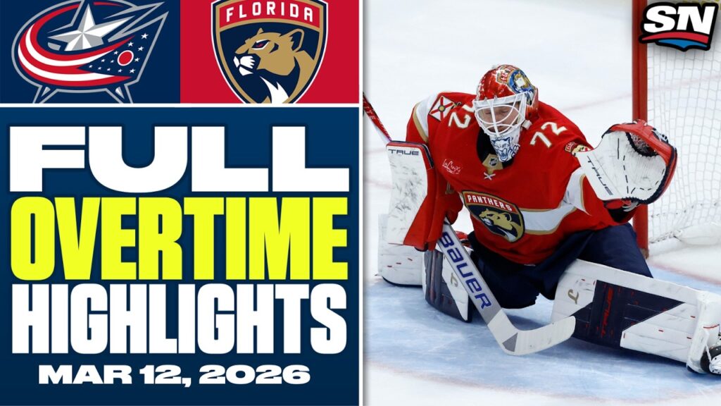 Columbus Blue Jackets at Florida Panthers | FULL Overtime Highlights – March 12, 2026