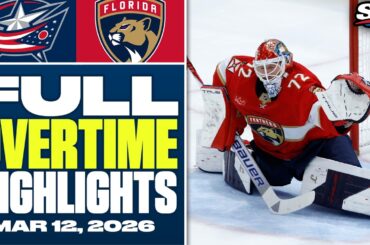 Columbus Blue Jackets at Florida Panthers | FULL Overtime Highlights - March 12, 2026