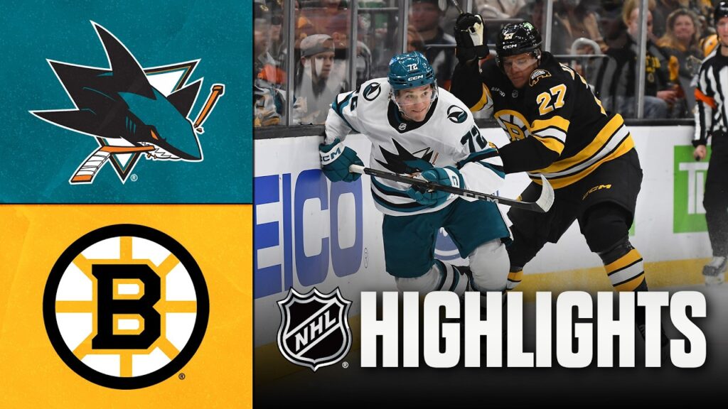 Sharks vs. Bruins | NHL Highlights | March 12, 2026
