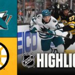 Sharks vs. Bruins | NHL Highlights | March 12, 2026