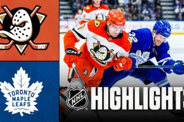 Ducks vs. Maple Leafs | NHL Highlights | March 12, 2026