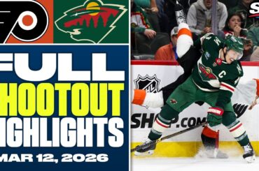 Philadelphia Flyers at Minnesota Wild | FULL Shootout Highlights - March 12, 2026