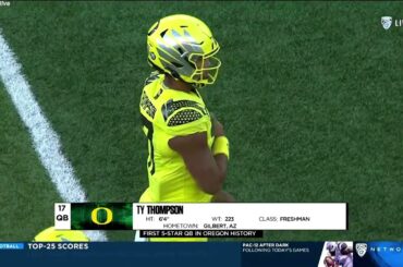 Oregon QB Ty Thompson Debut