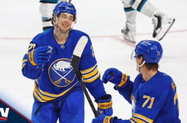 Sabres' Jack Quinn Buries Three Times vs. Sharks For First Career Hat Trick