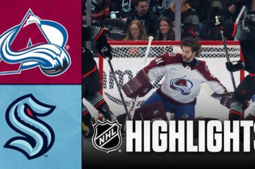Avalanche vs. Kraken | NHL Highlights | March 12, 2026