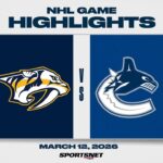 NHL Highlights | Predators vs. Canucks - March 12, 2026