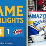 Game Highlights: Blues 3, Hurricanes 1