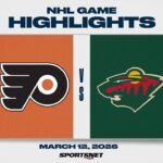 NHL Highlights | Flyers vs. Wild  - March 12, 2026