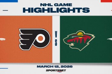 NHL Highlights | Flyers vs. Wild  - March 12, 2026