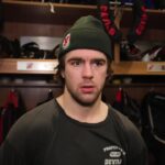 Hischier, Markstrom, Jack Hughes, Keefe talk after a 5-4 loss to Calgary