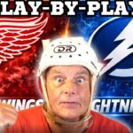 🔴 LIVE 🏒 RED WINGS vs LIGHTNING | Stanley Cup Playoff Race HEATS UP