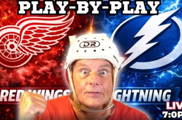 🔴 LIVE 🏒 RED WINGS vs LIGHTNING | Stanley Cup Playoff Race HEATS UP