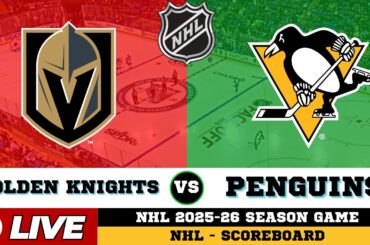 🔴LIVE : Pittsburgh Penguins Vs Vegas Golden Knights | NHL 2026 | NHL Live SCOREBOARD