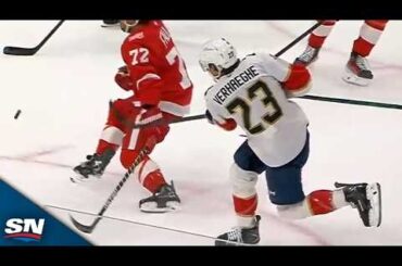 Panthers' Carter Verhaeghe Scores Twice In Dying Minutes To Steal Lead vs. Red Wings