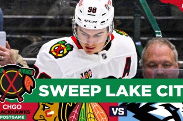BLACKHAWKS POSTGAME: Bedard BURIES OT Winner, CHI Completes Season Sweep vs UTA | CHGO Blackhawks