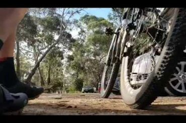 Curve Cycling Grovel (Kevin) Steel Gravel Bike Riding the Red Hill Mountain Bike Trails