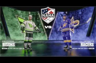 NAHA 2025-26 Season - Saskatchewan Bisons (14-11-4) @ Indianapolis Racers (12-14-2)