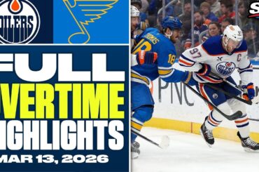 Edmonton Oilers at St. Louis Blues | FULL Overtime Highlights - March 13, 2026
