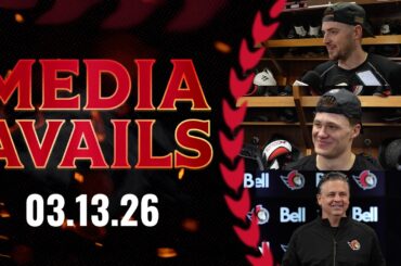 Drake Batherson, Tim Stützle, Travis Green Media Availability