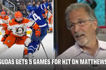 Reaction to Radko Gudas receiving a 5-game suspension to hit on Auston Matthews | ESPN NHL