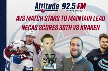 Game 64: Avs Keep up with Red-Hot Dallas, Beat Kraken 5-1