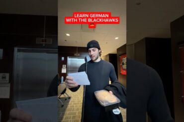 Learn German with the Chicago Blackhawks  🇩🇪 #nhl #blackhawks #hockey #fyp