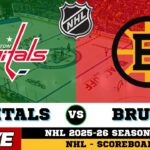 🔴LIVE : Boston Bruins Vs Washington Capitals | NHL 2026 | NHL Live SCOREBOARD