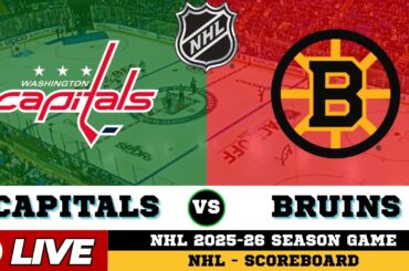 🔴LIVE : Boston Bruins Vs Washington Capitals | NHL 2026 | NHL Live SCOREBOARD