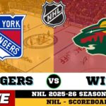 🔴LIVE : New York Rangers Vs Minnesota Wild | NHL 2026 | NHL Live SCOREBOARD