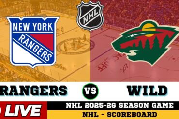 🔴LIVE : New York Rangers Vs Minnesota Wild | NHL 2026 | NHL Live SCOREBOARD