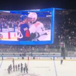 Anze Kopitar’s final handshake line at UBS Arena against the New York Islanders.