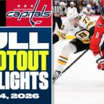 Boston Bruins at Washington Capitals | FULL Shootout Highlights - March 14, 2026