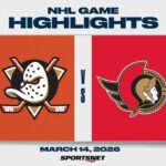 NHL Highlights | Ducks vs. Senators - March 14, 2026